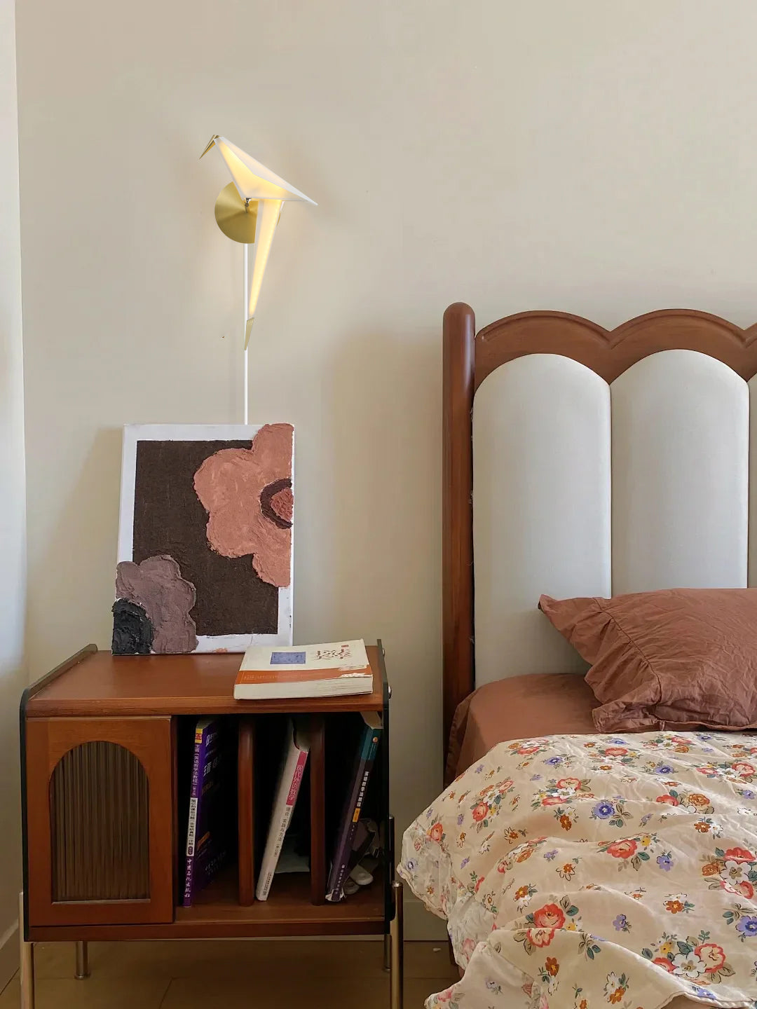 Perching Bird Plug In Wall Lamp