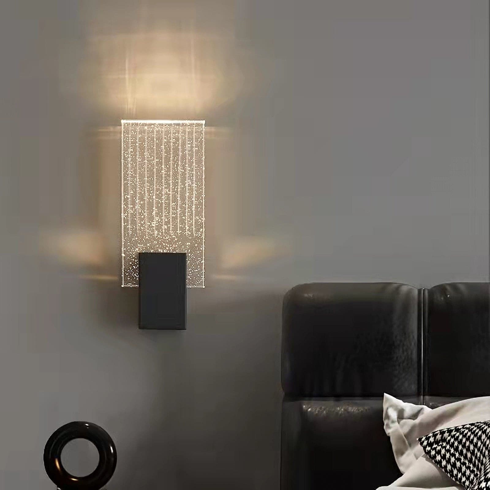 Pleated Crystal Wall Lamp