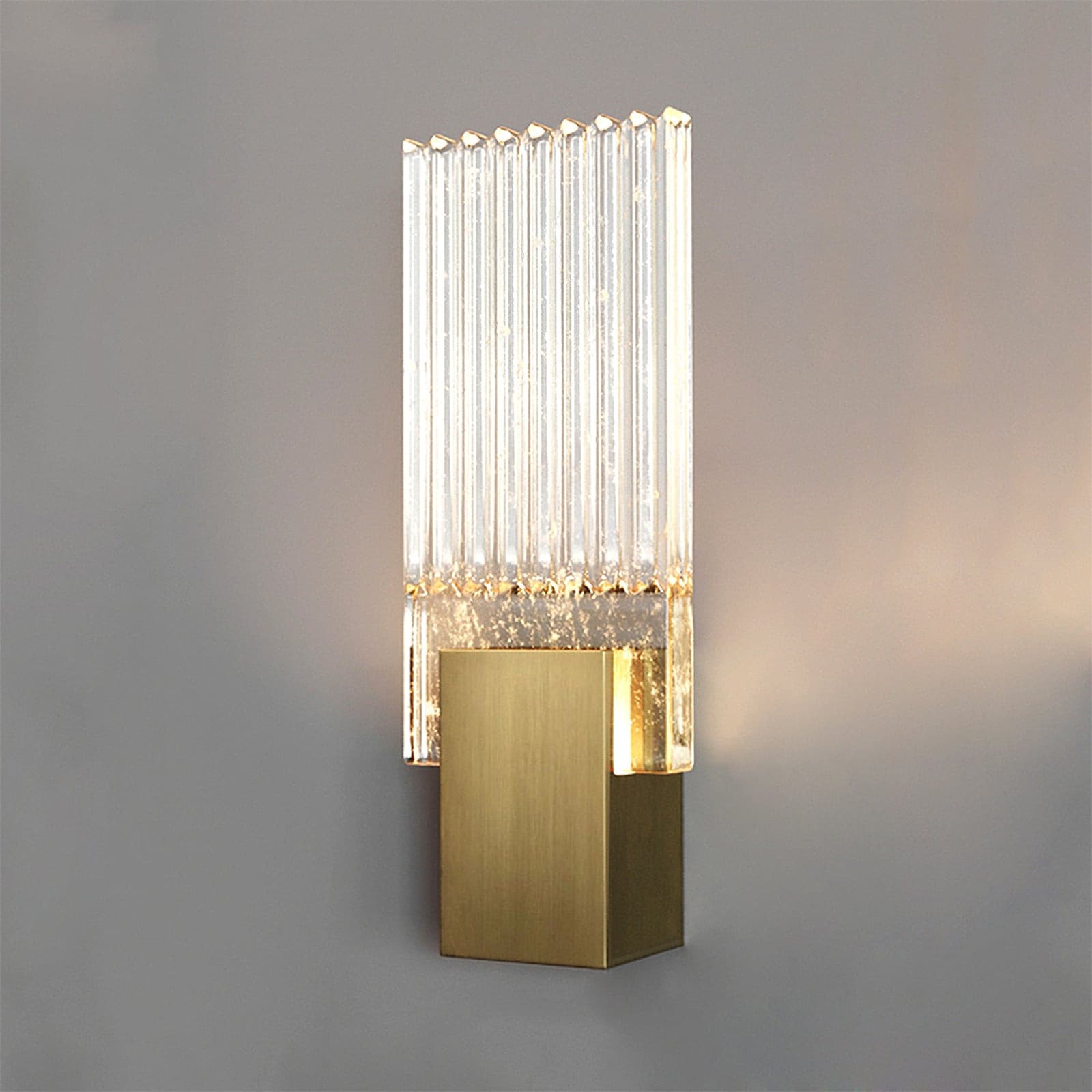 Pleated Crystal Wall Lamp