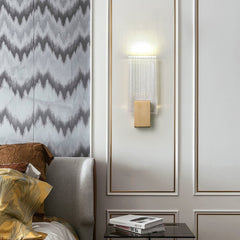 Pleated Crystal Wall Lamp