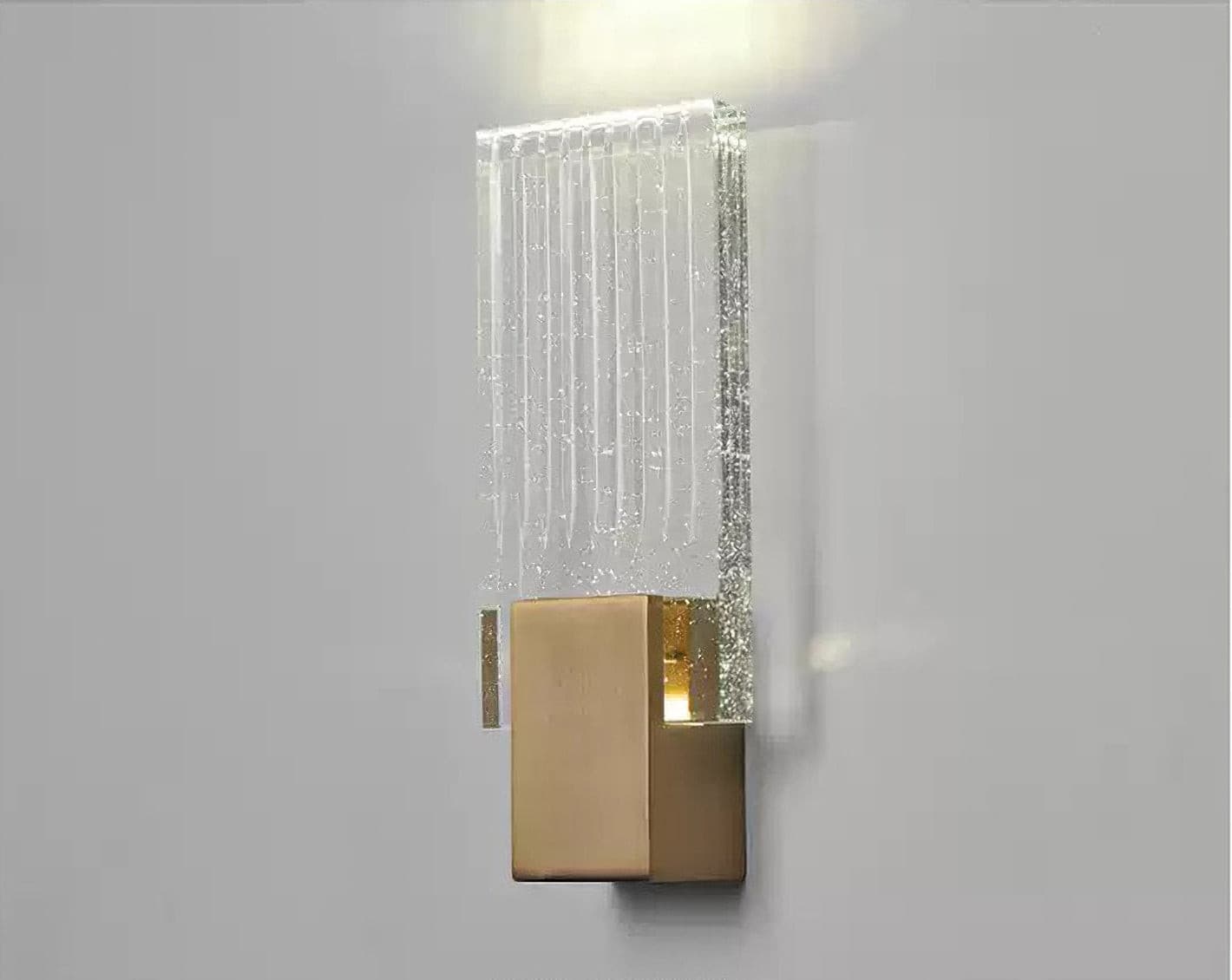 Pleated Crystal Wall Lamp