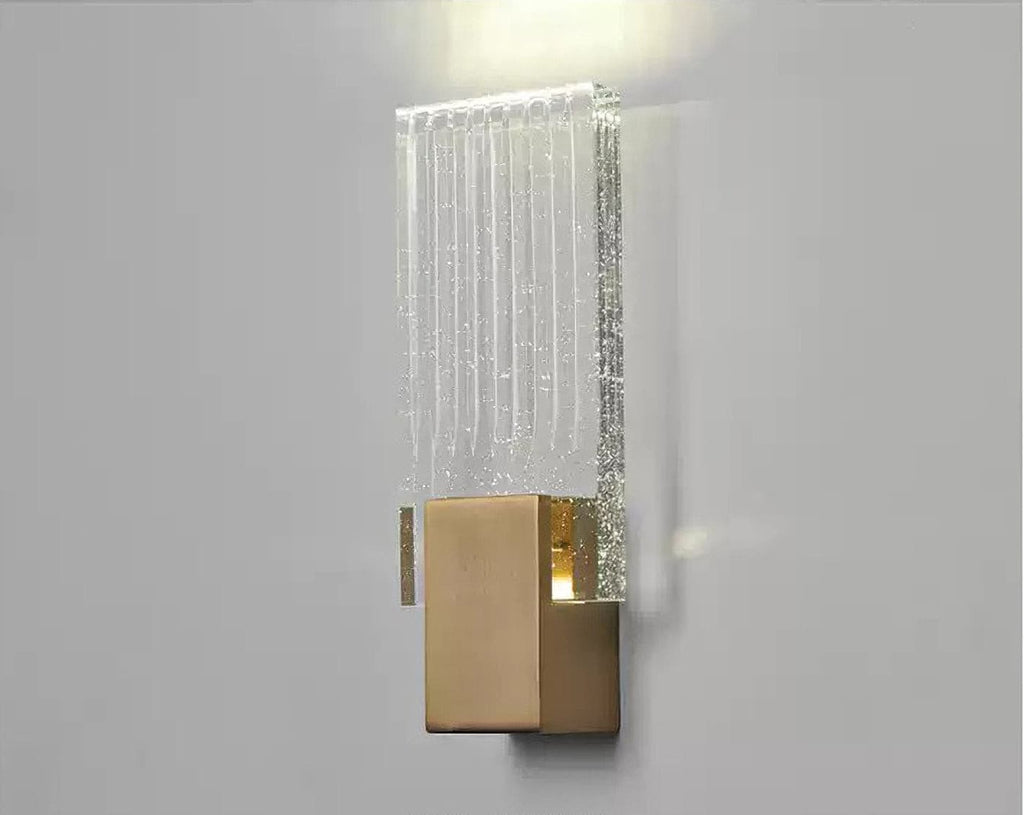 Pleated Crystal Wall Lamp