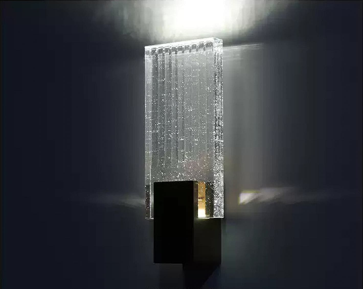 Pleated Crystal Wall Lamp