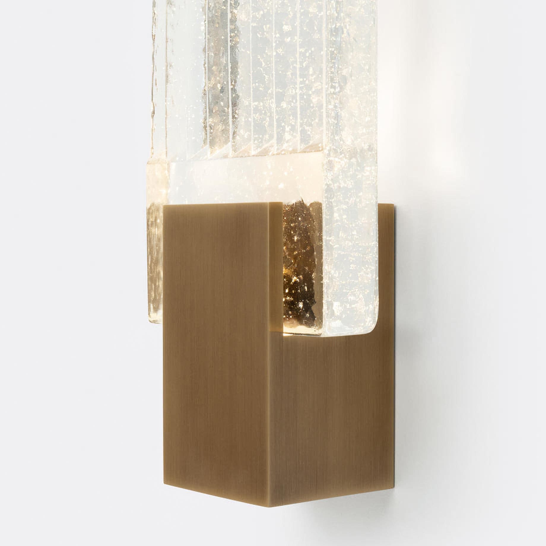 Pleated Crystal Wall Lamp