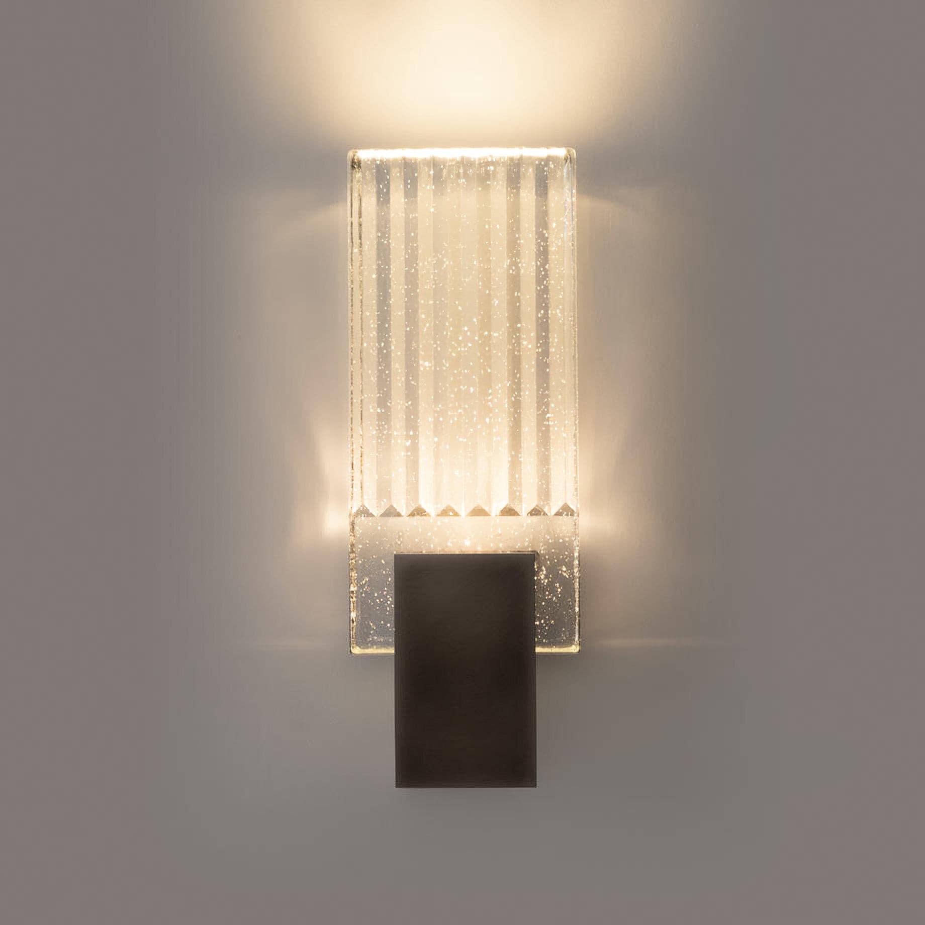 Pleated Crystal Wall Lamp