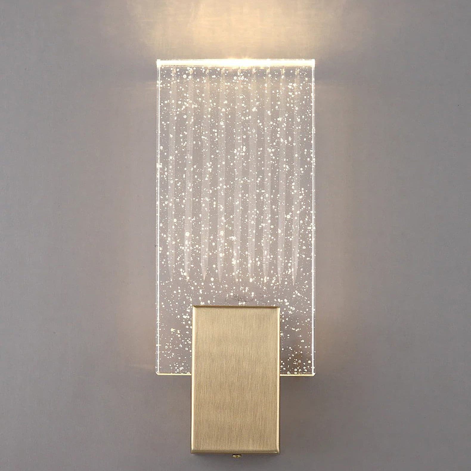 Pleated Crystal Wall Lamp