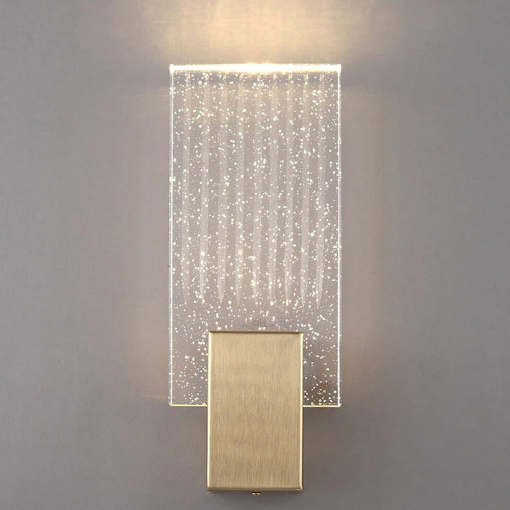 Pleated Crystal Wall Lamp