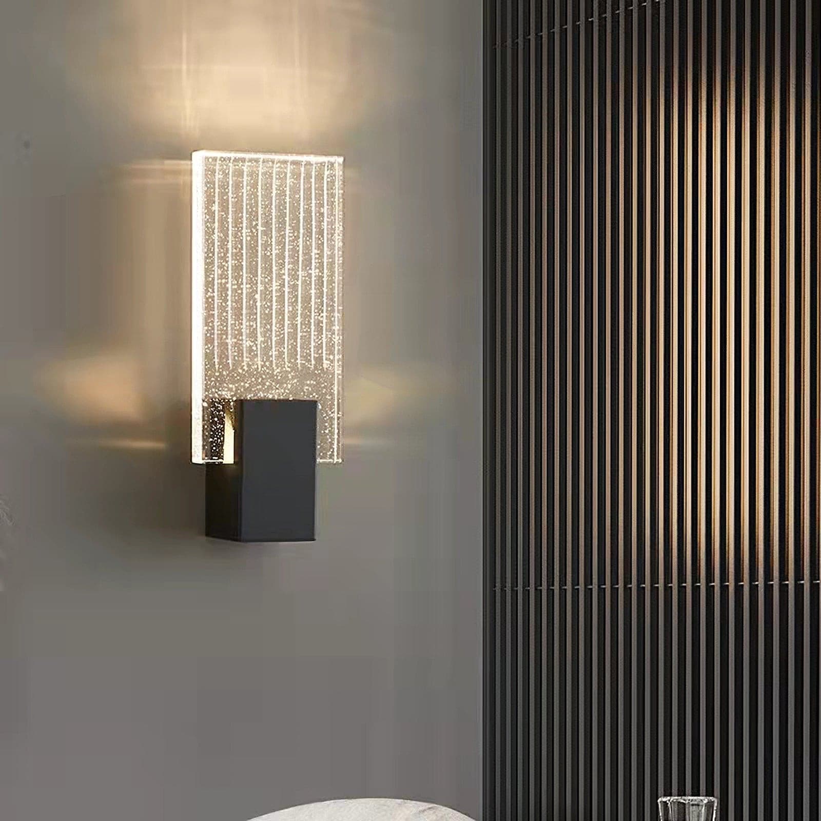 Pleated Crystal Wall Lamp