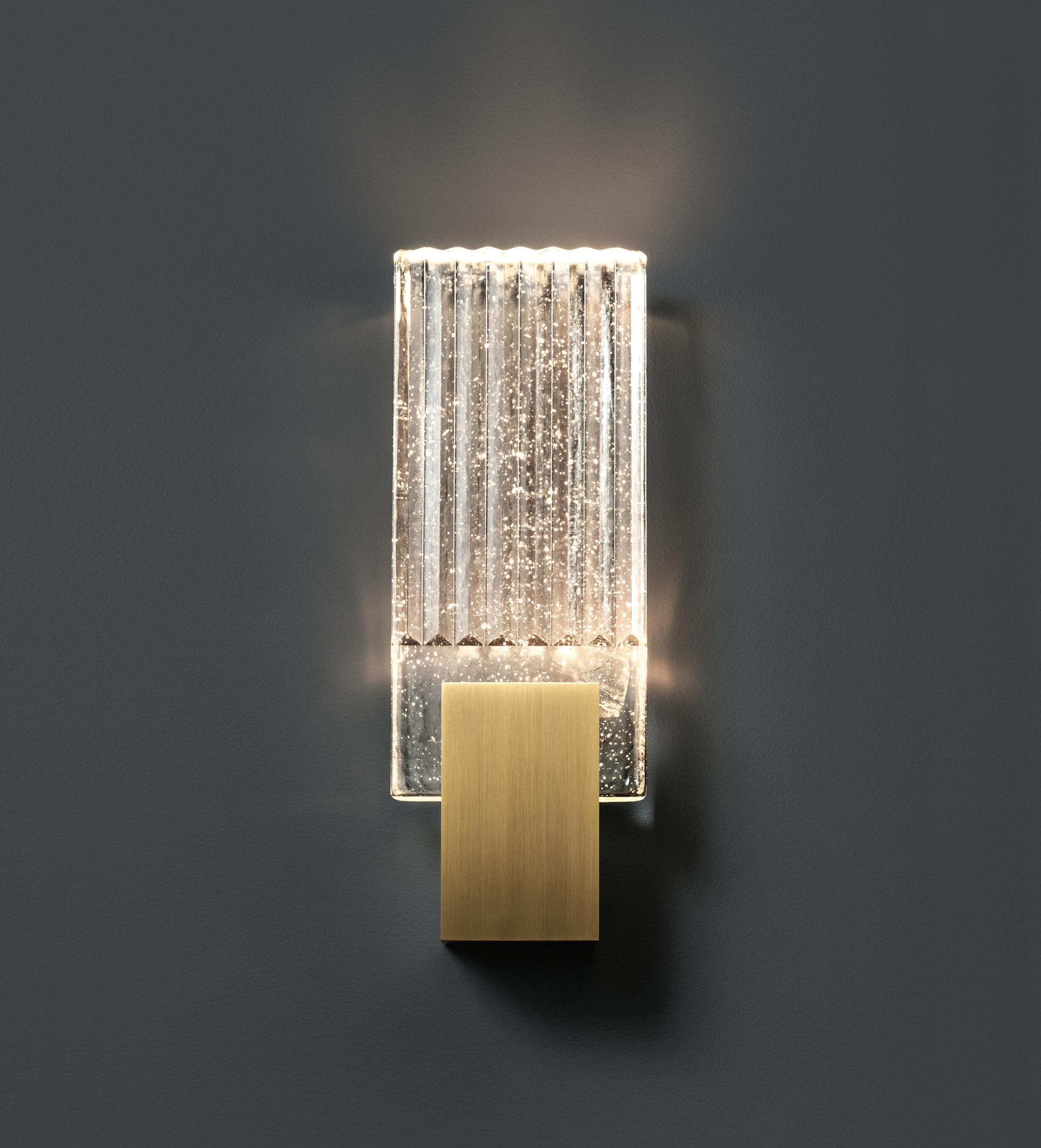 Pleated Crystal Wall Lamp