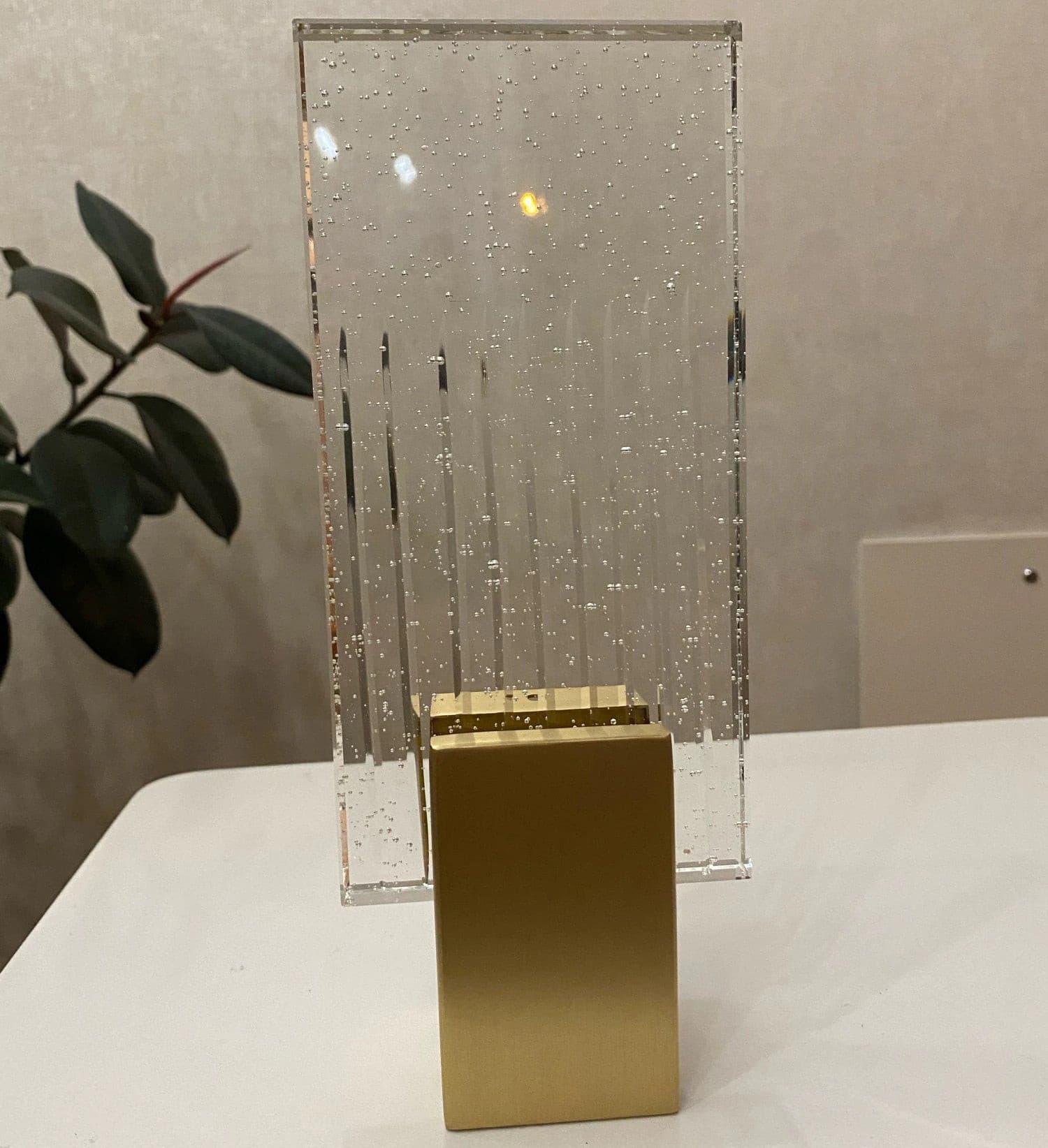 Pleated Crystal Wall Lamp