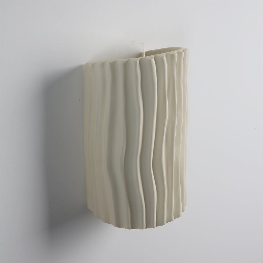 Pleated Resin Wall Lamp