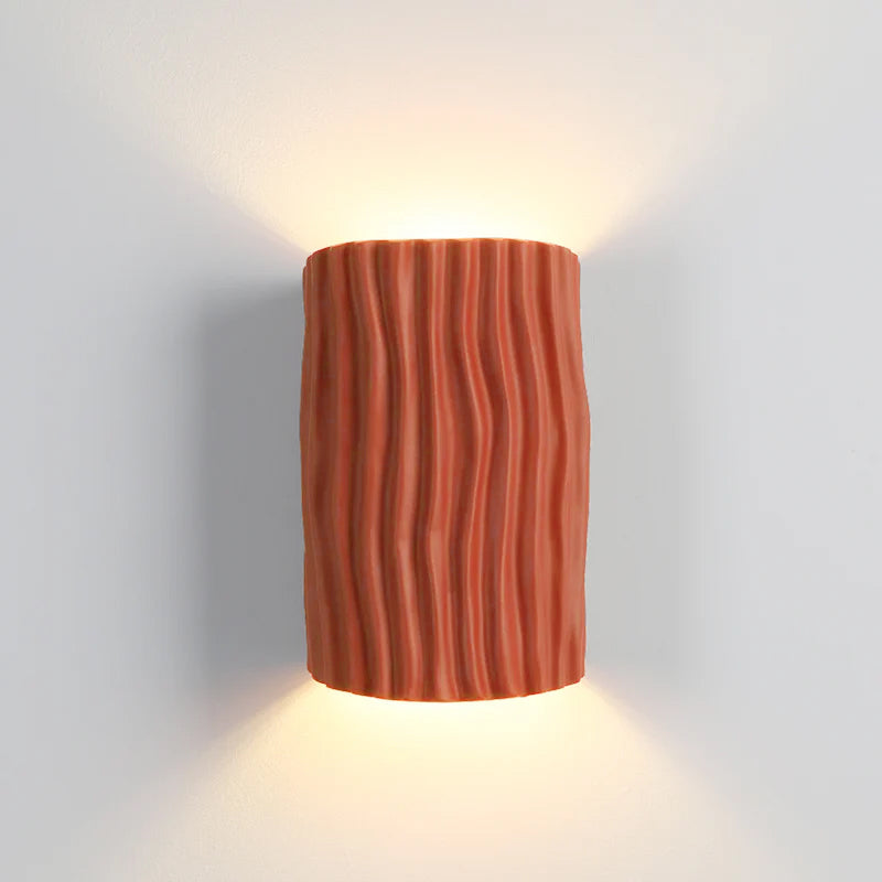 Pleated Resin Wall Lamp