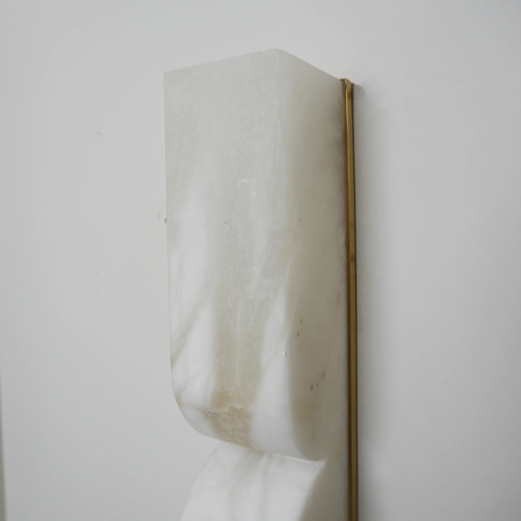 Rectangular Alabaster Essence Wall Sconce