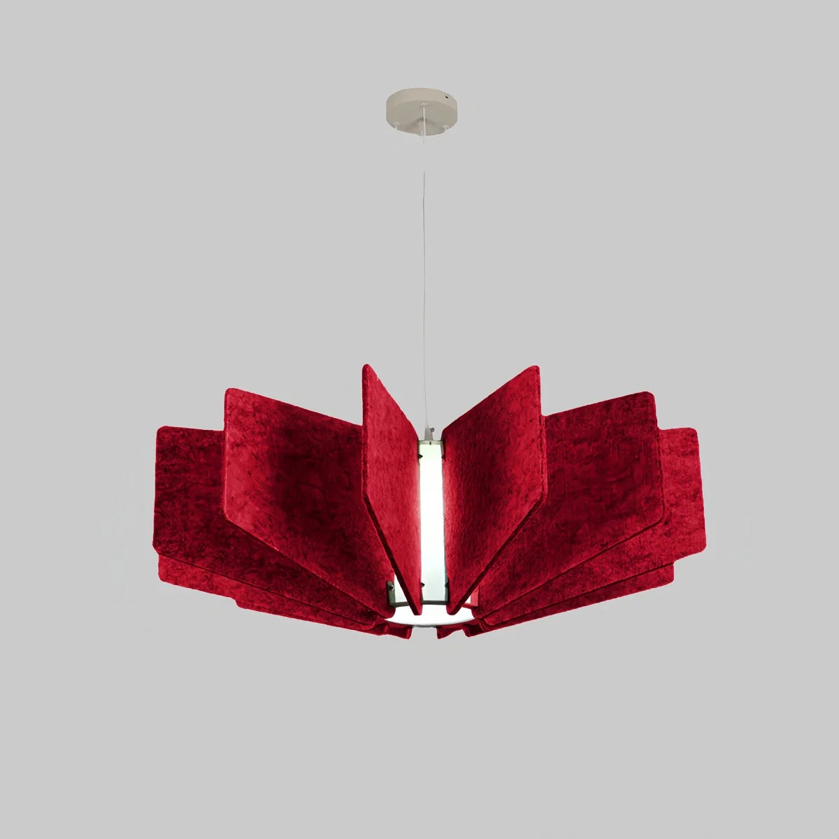 Wing Panel Acoustic Pendant Light for Living Room