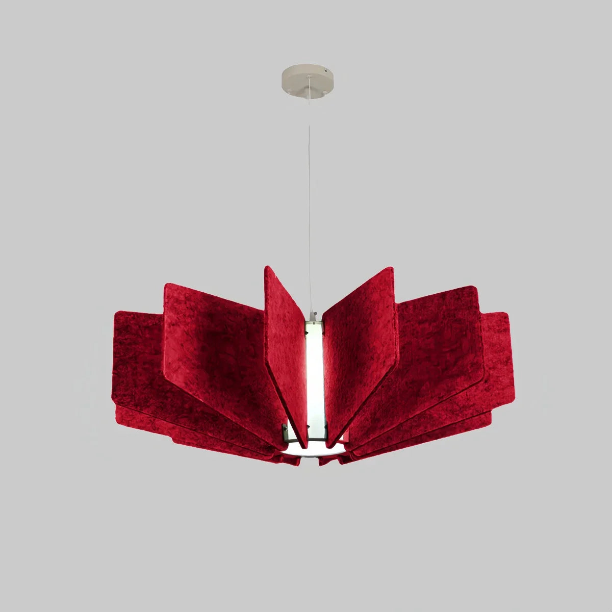Wing Panel Acoustic Pendant Light for Living Room
