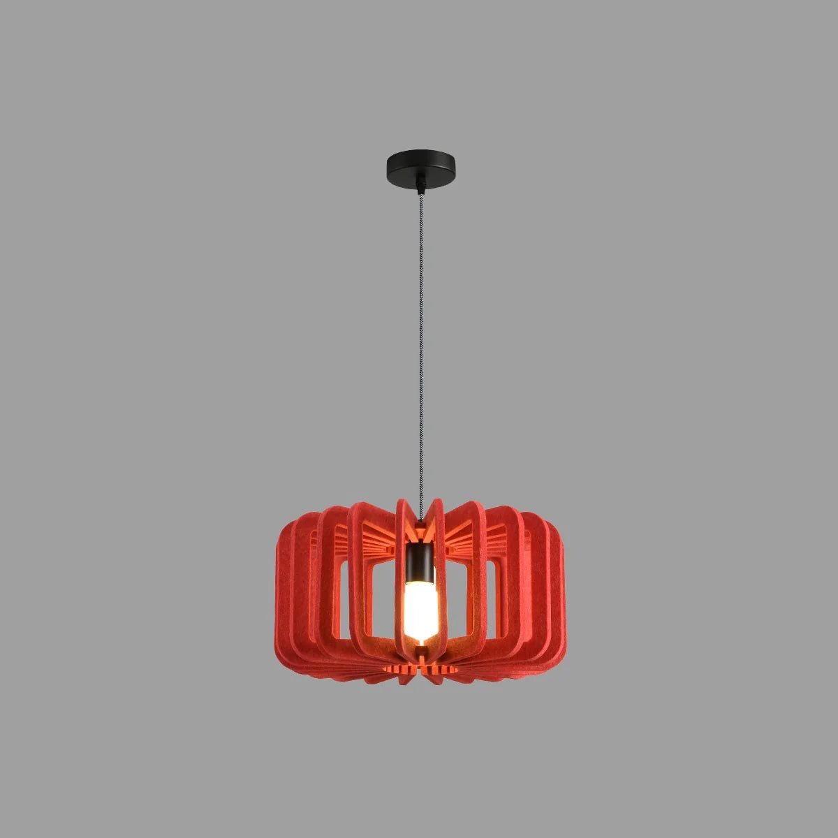 Column Shaped Birdcage Acoustic Pendant Light