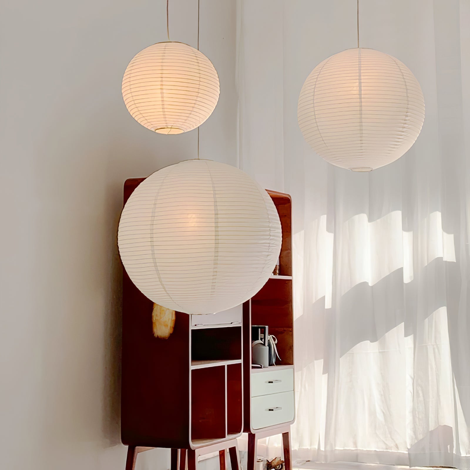 Akari A Round Swag Light