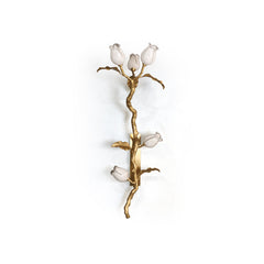 Rose Brass Wall Light