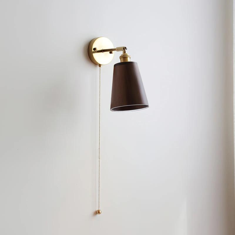 Rotatable Wooden Wall Lamp