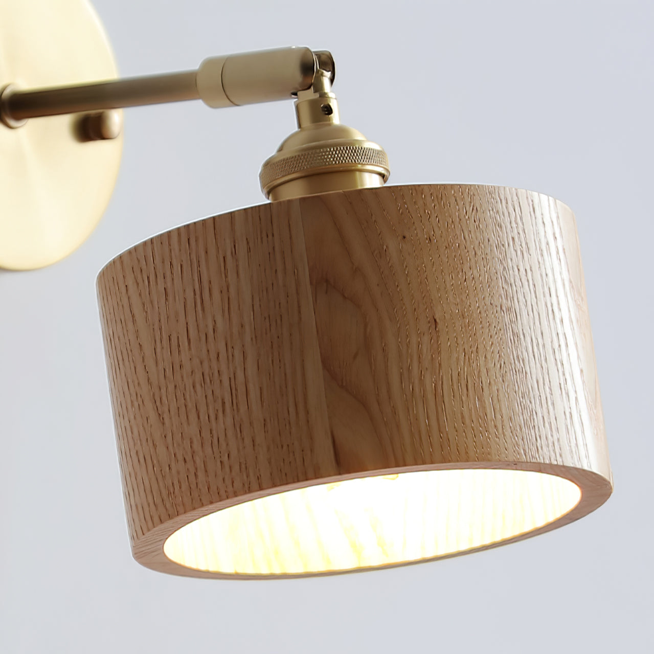Rotatable Wooden Wall Lamp