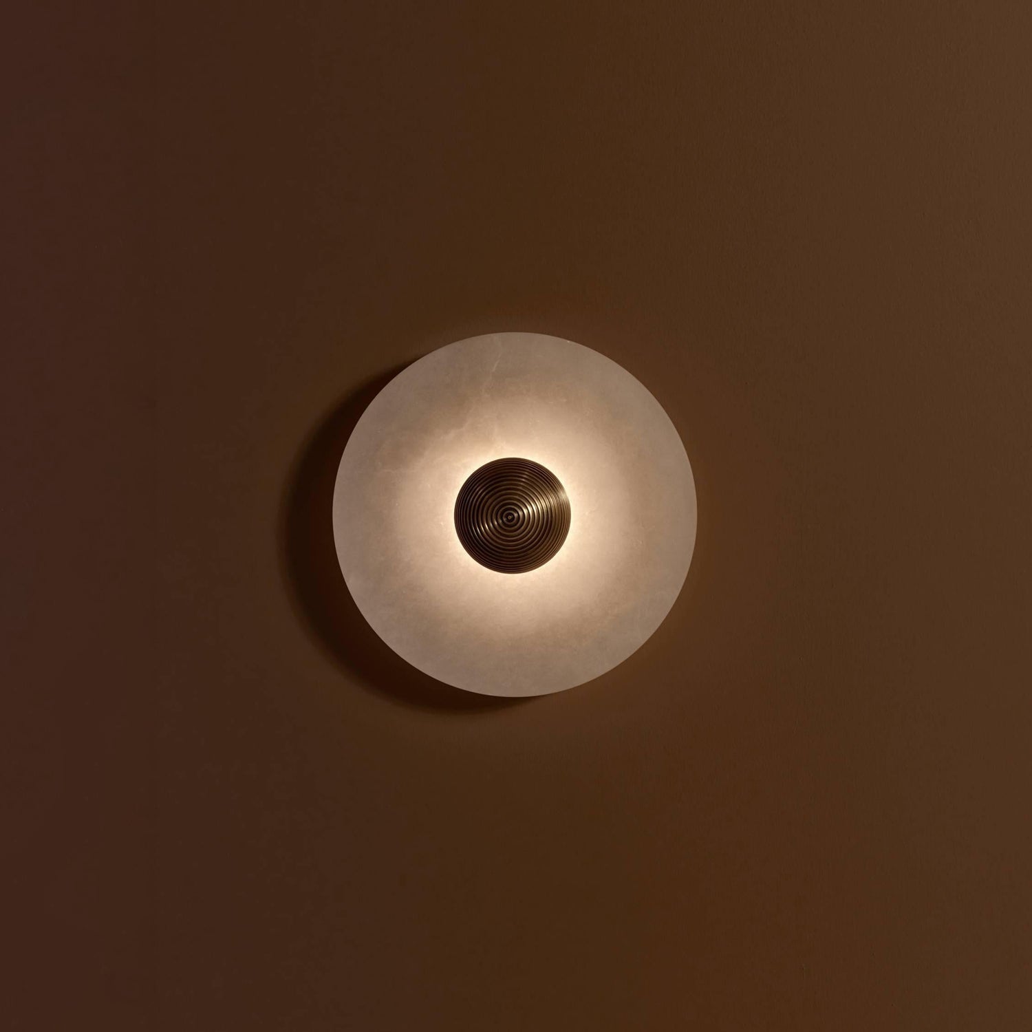 Round Alabaster Wall Lamp
