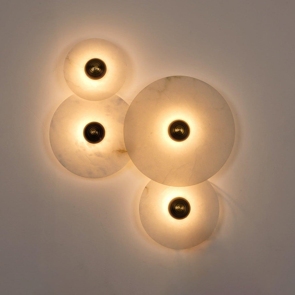 Round Alabaster Wall Lamp