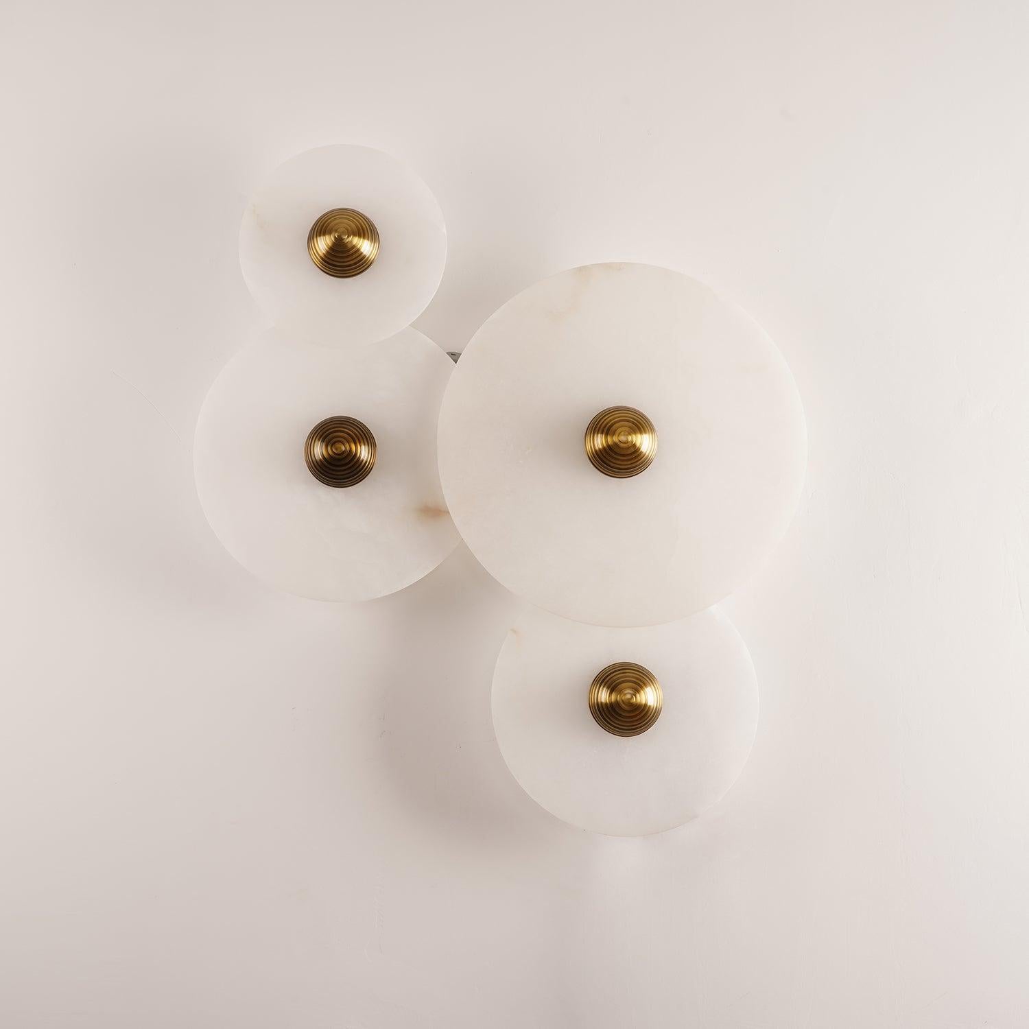 Round Alabaster Wall Lamp
