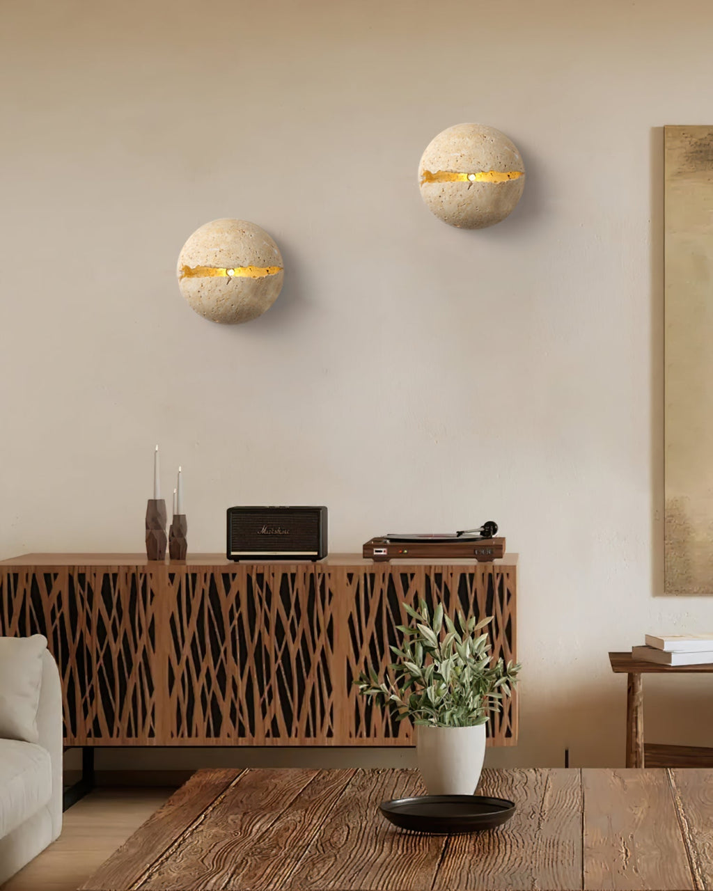 Round Crack Wall Sconce