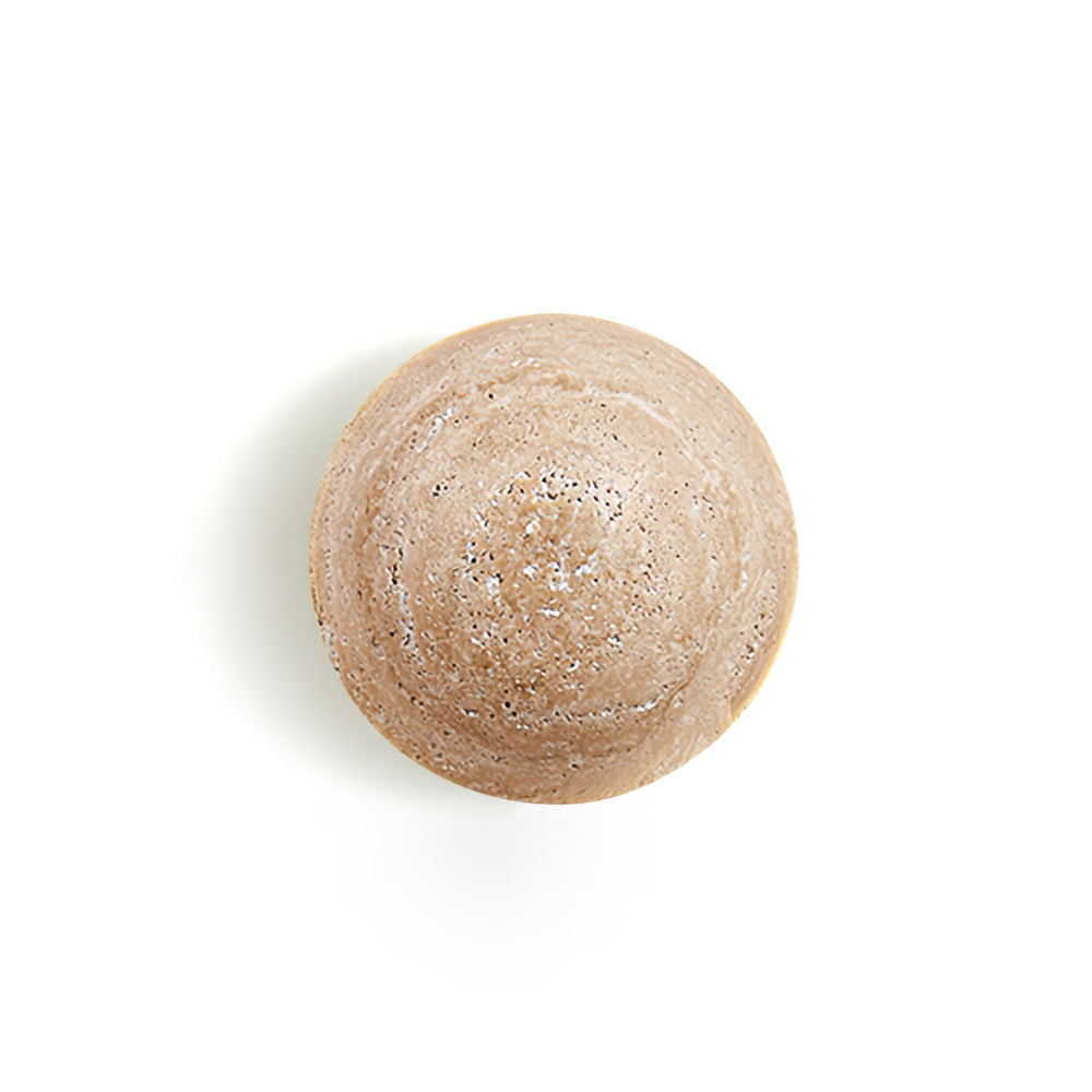 Round Travertine Wall Sconce