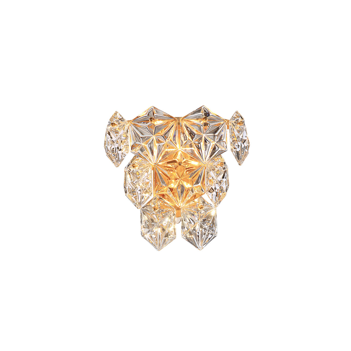 Snowflake Glass Wall Light