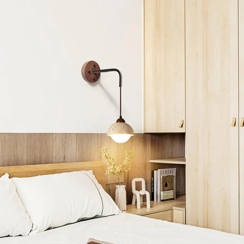 Tia Travertine Wall Lamp
