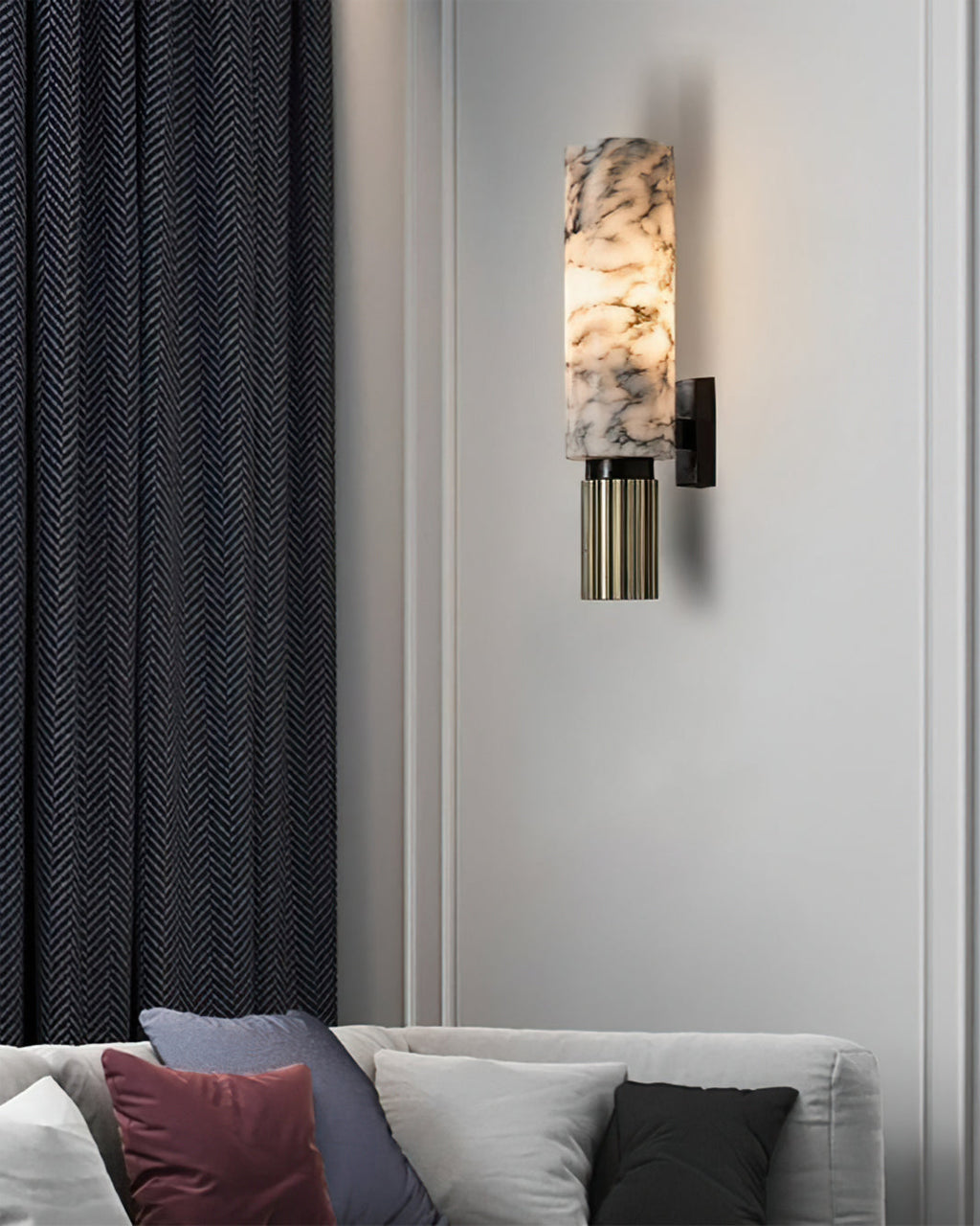 Torch Alabaster Wall Lamp