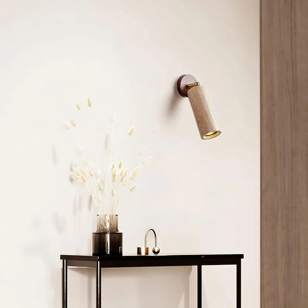 Travertine Mireille Wall Lamp