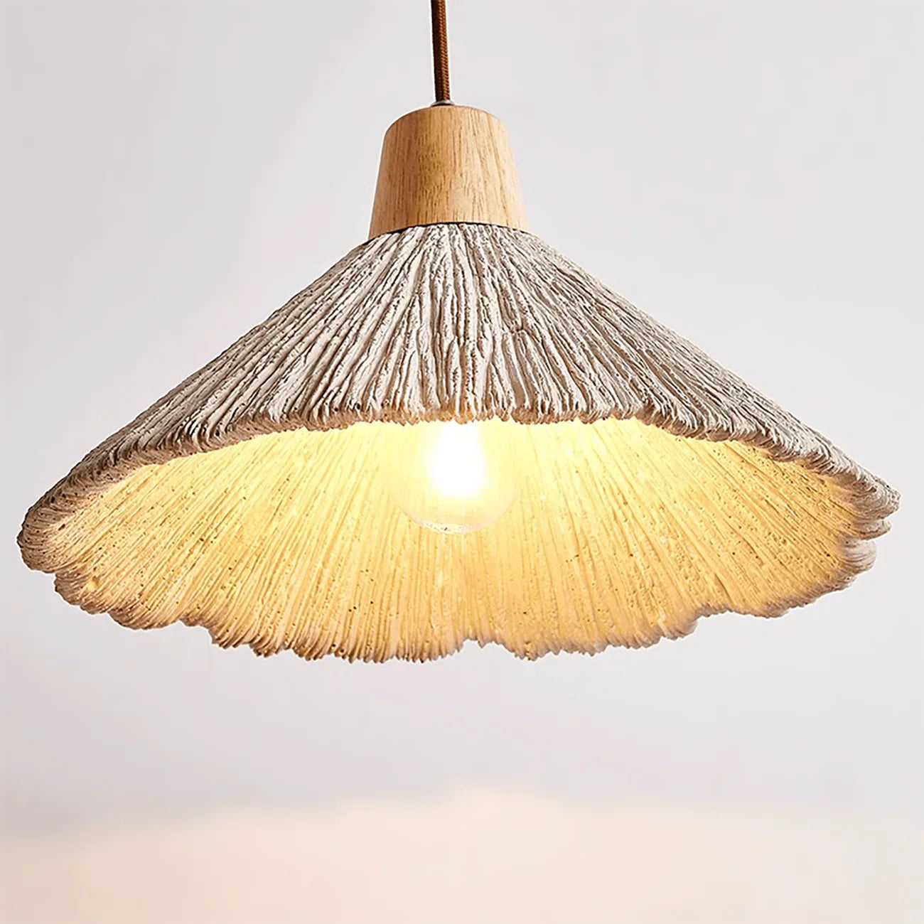 Cement Vintage Wood Wall Lamp