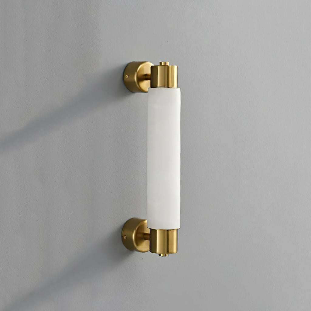 Tube Alabaster Cylinder Wall Lamp