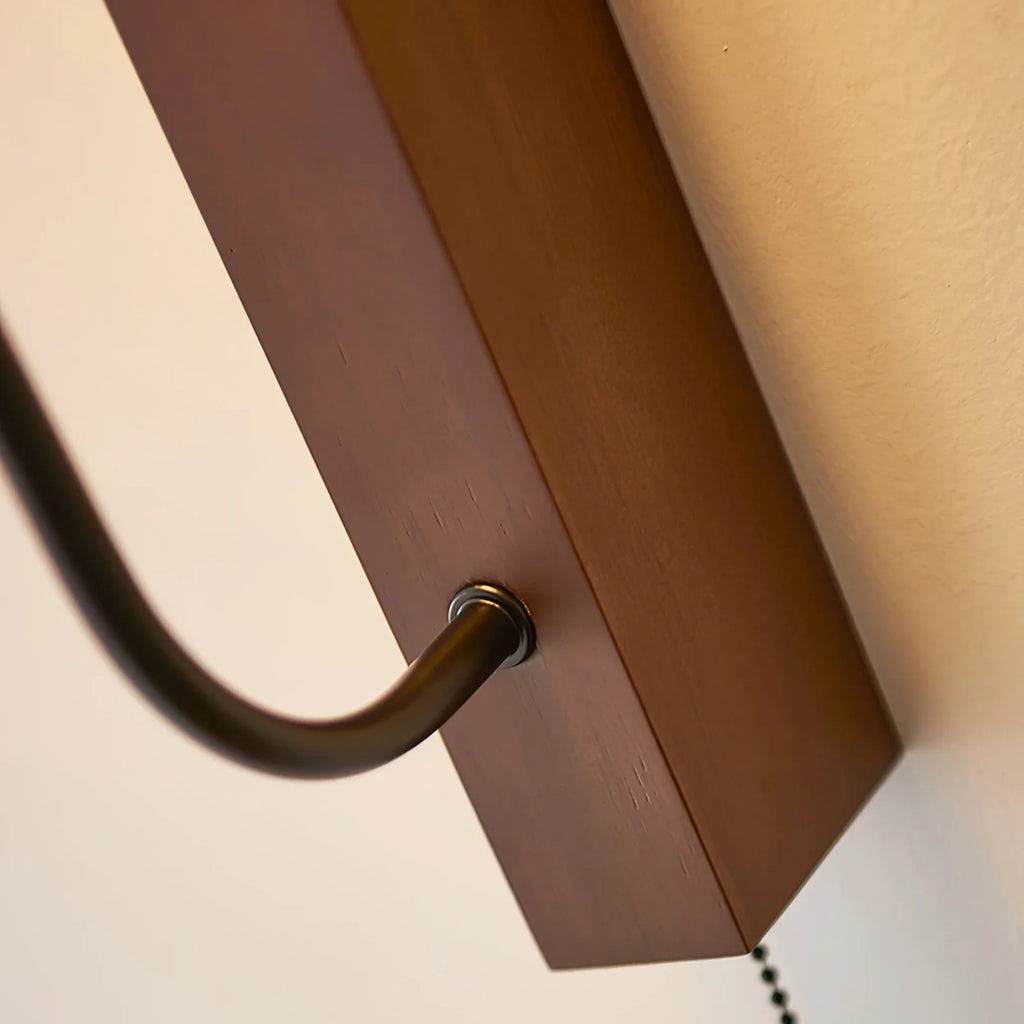Umbrella Aura Arm Travertine Wall Lamp