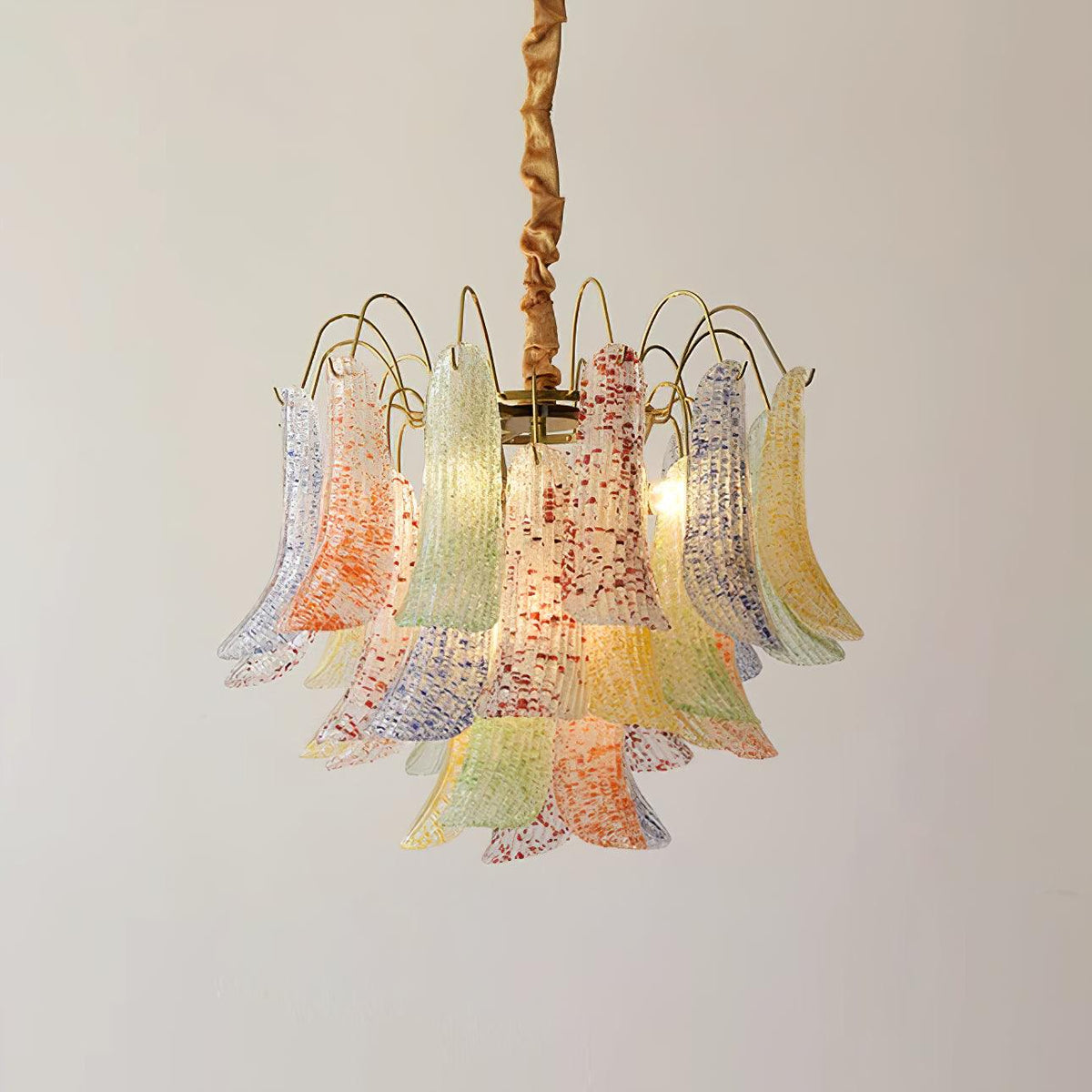 Venini Colorful Murano Glass Chandelier