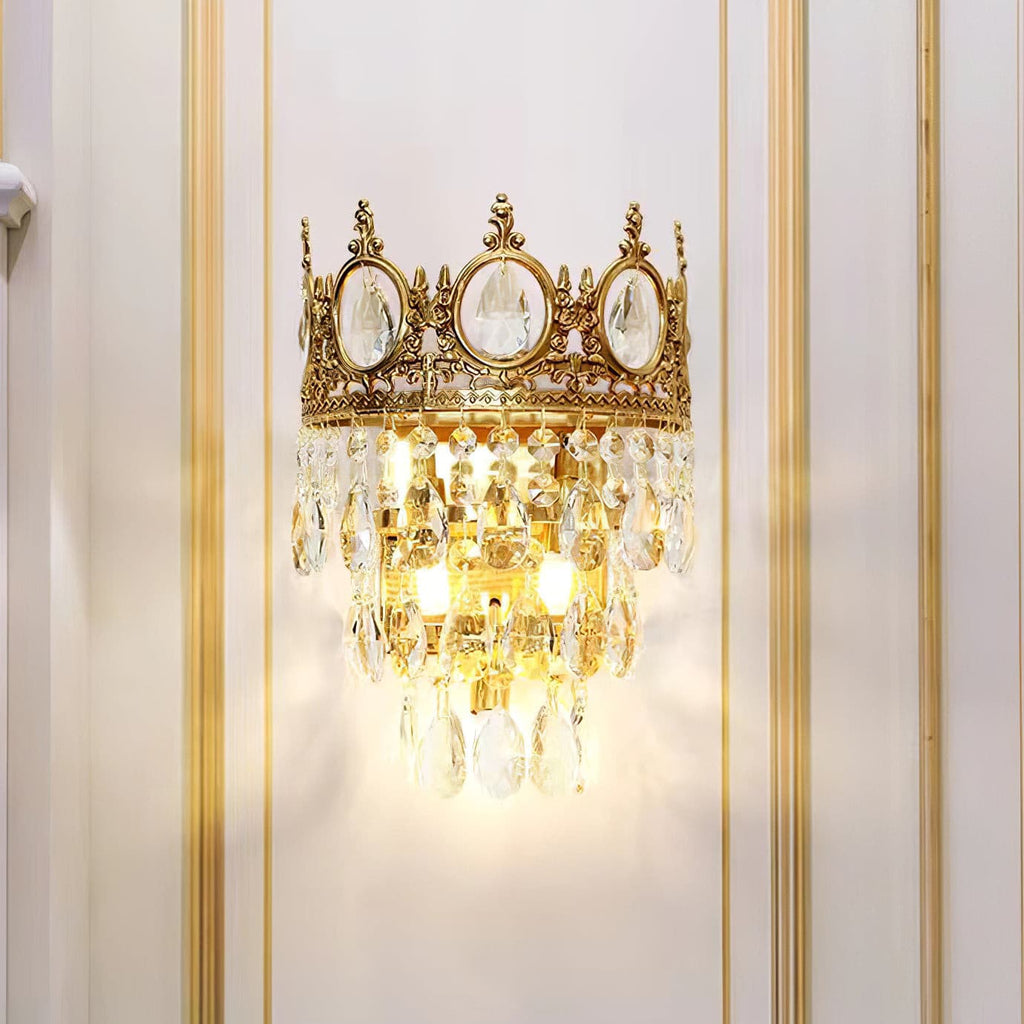 Vintage Crystal Wall Lamp
