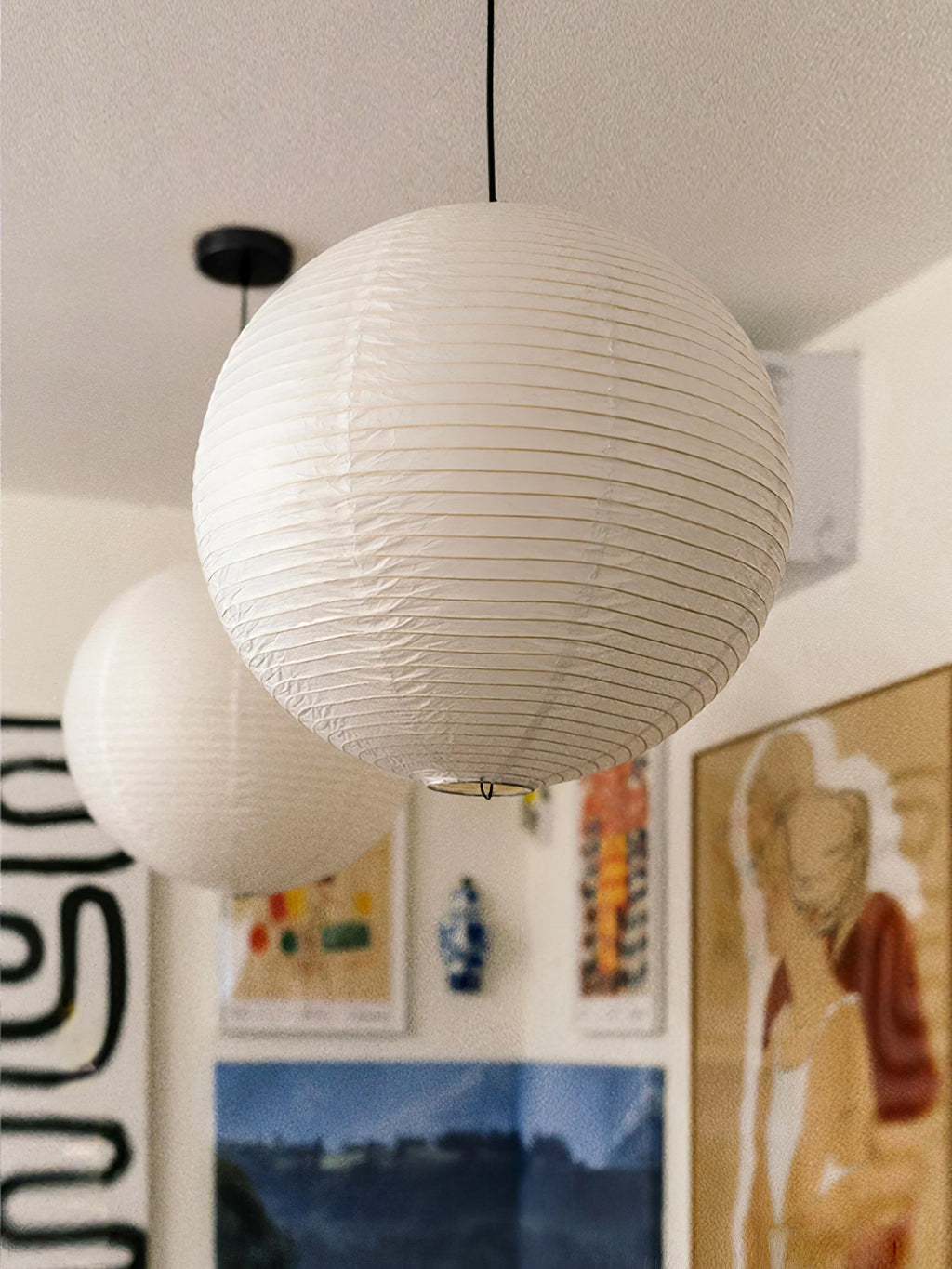 Akari A Round Swag Light