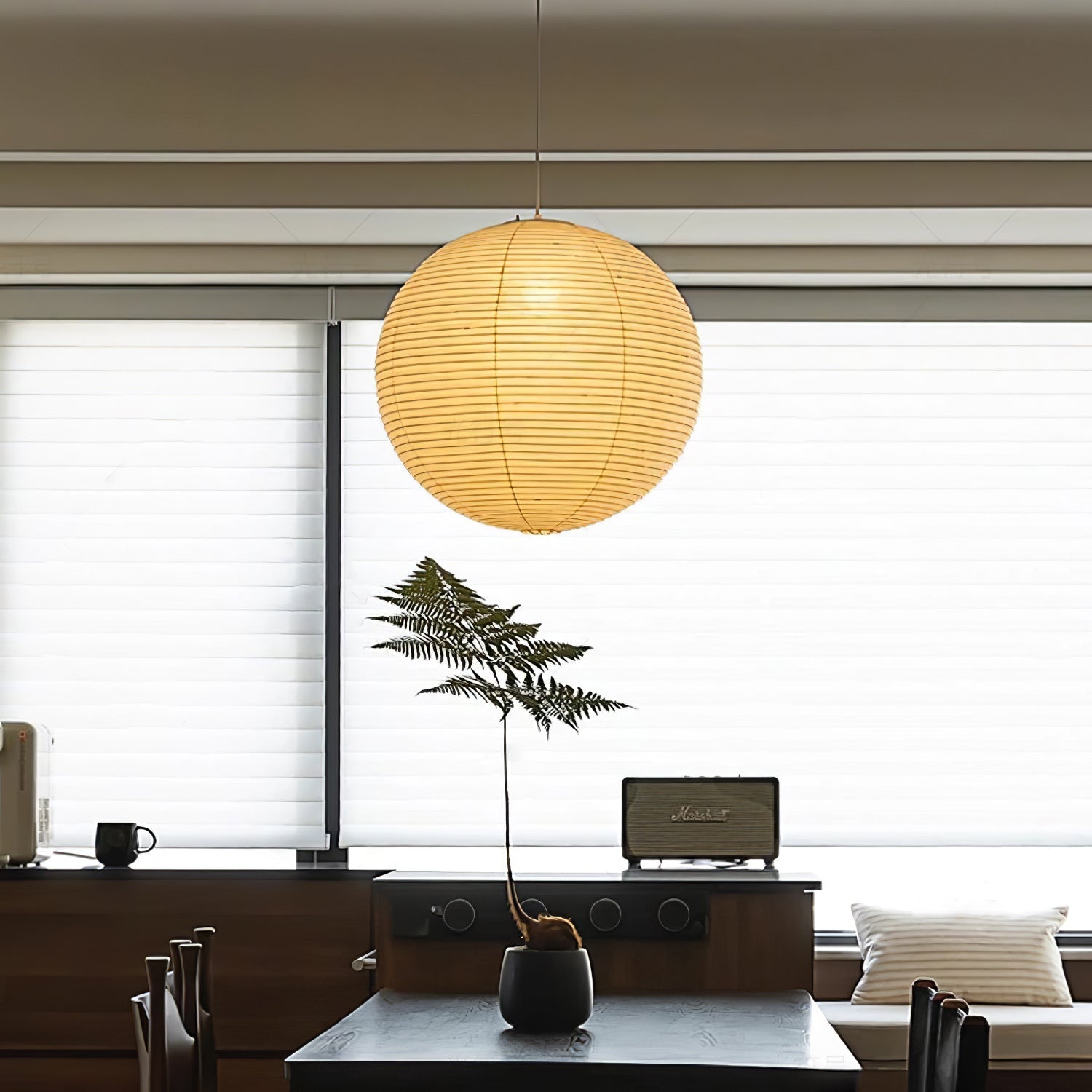Akari A Round Swag Light