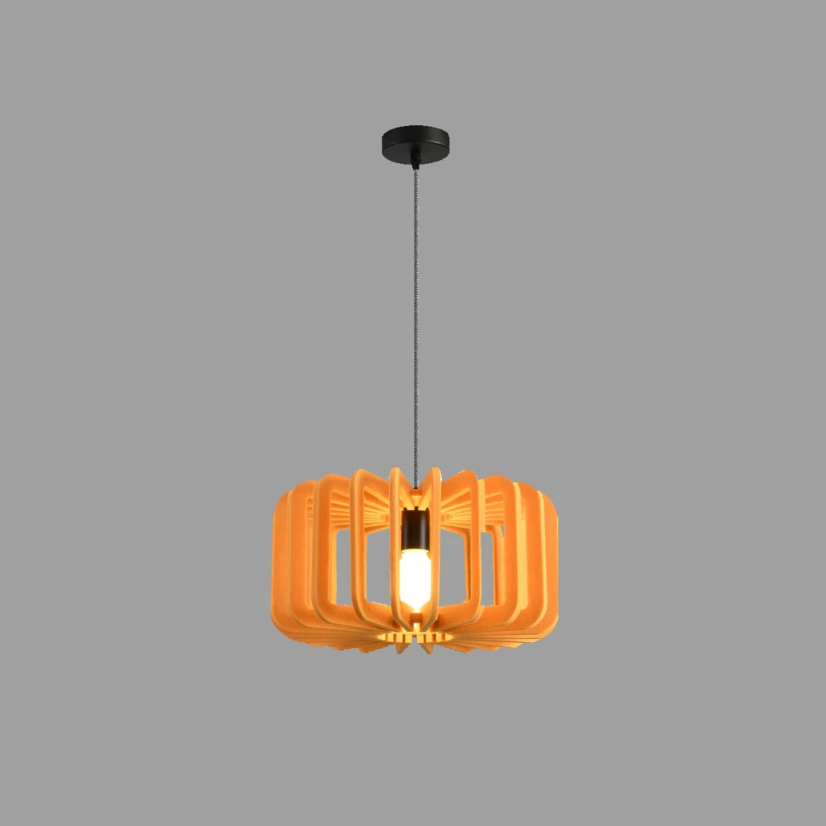 Column Shaped Birdcage Acoustic Pendant Light