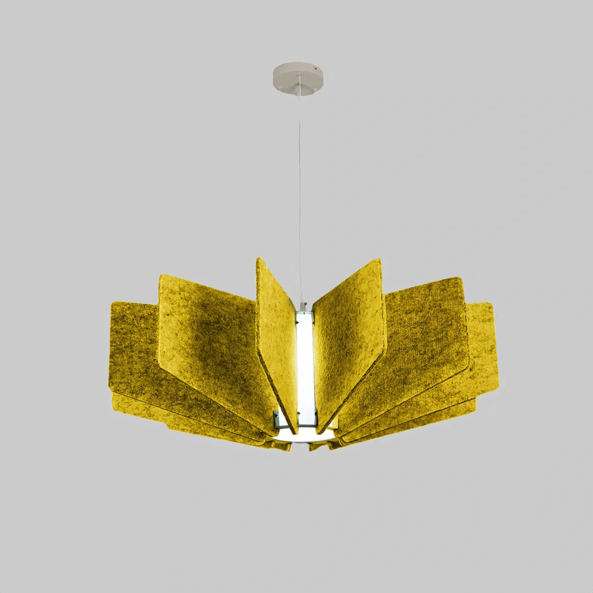 Wing Panel Acoustic Pendant Light for Living Room