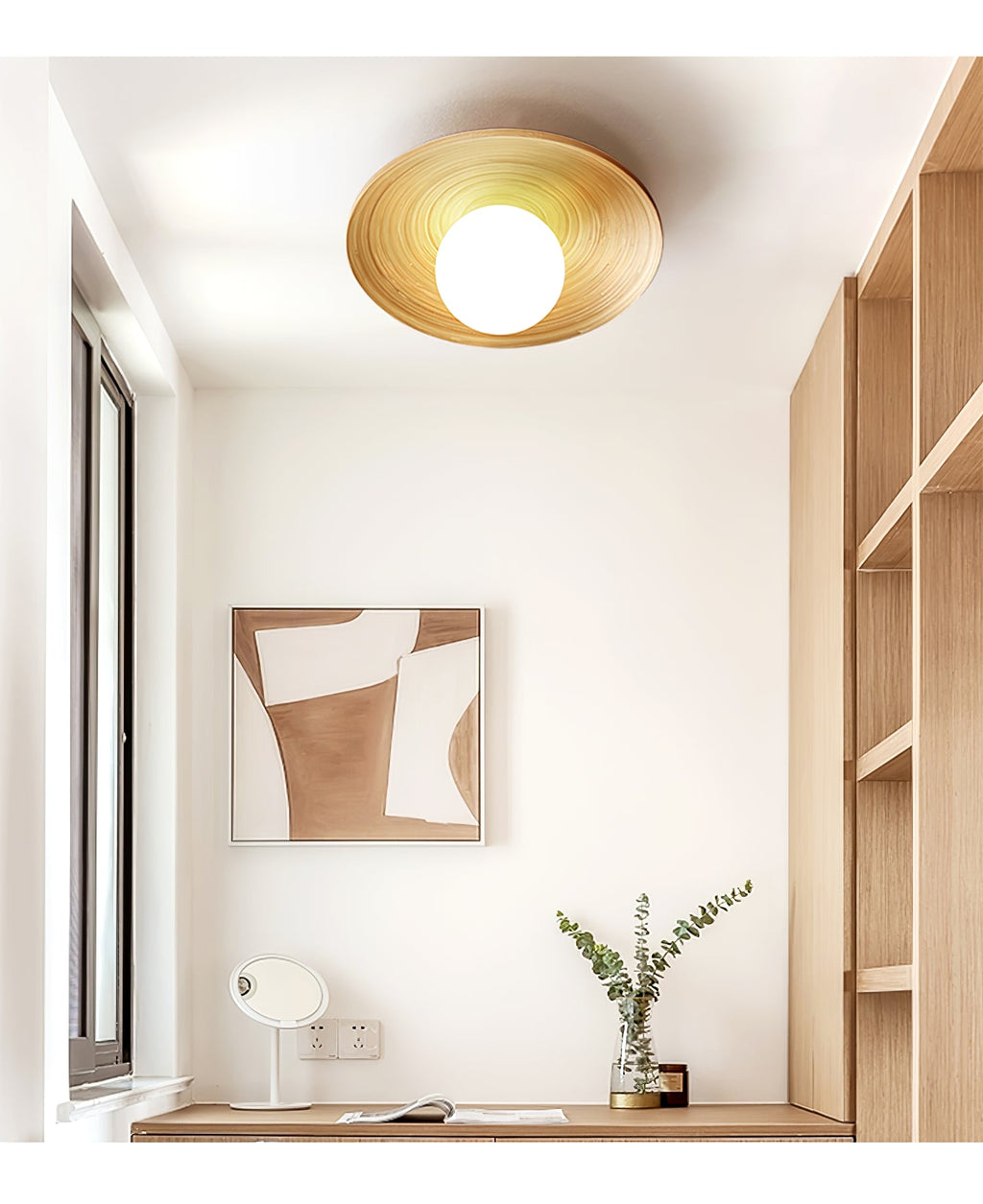 Soluna Wood Ceiling Light