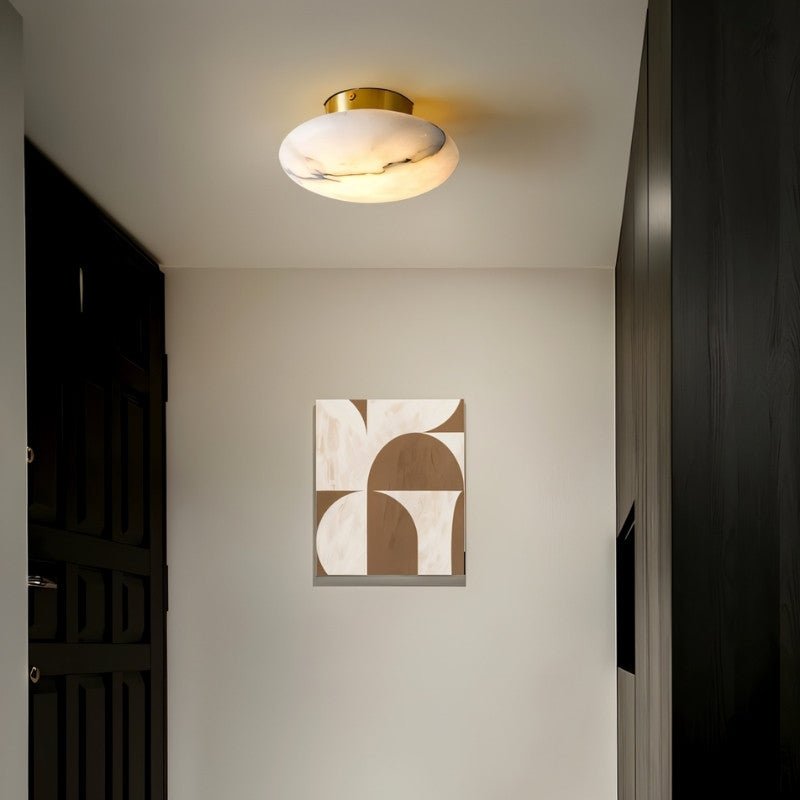 Gelbor Alabaster Ceiling Light