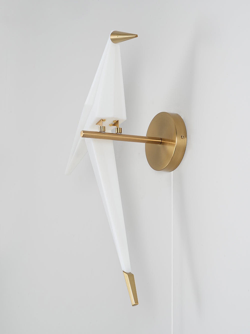 Perching Bird Plug In Wall Lamp