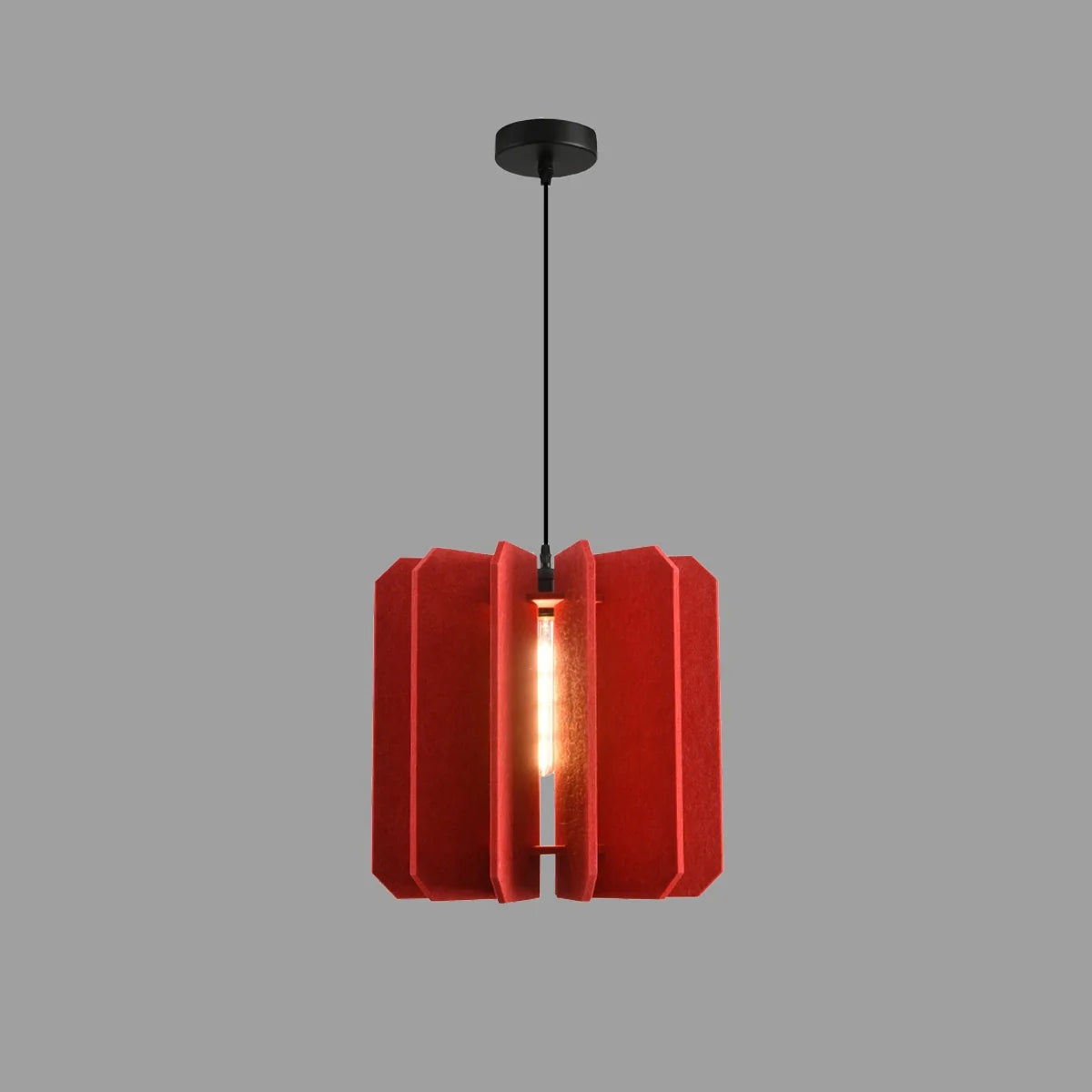 Rectangular Piece Acoustic Pendant Light