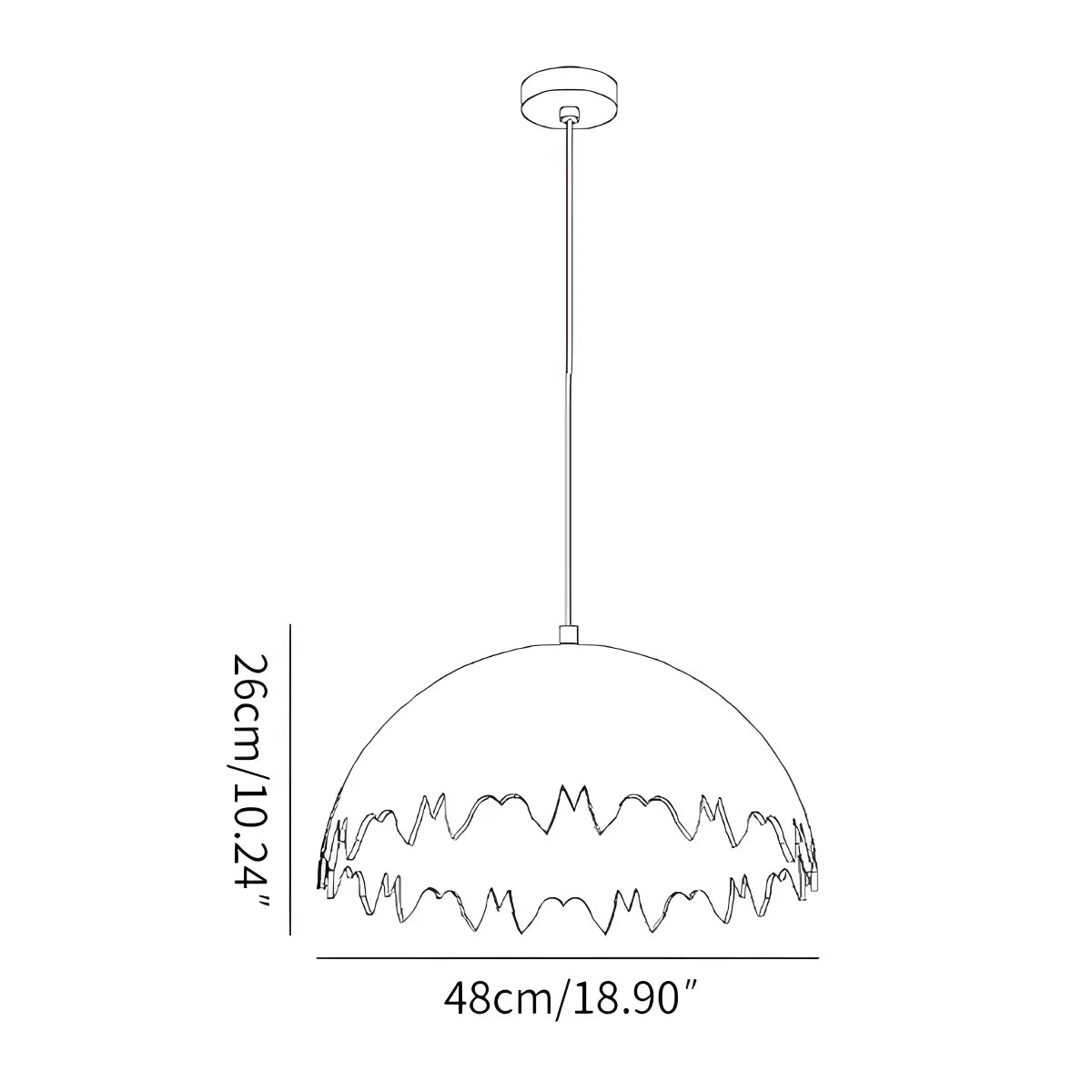 Eggshell Acoustic Pendent Light for Office
