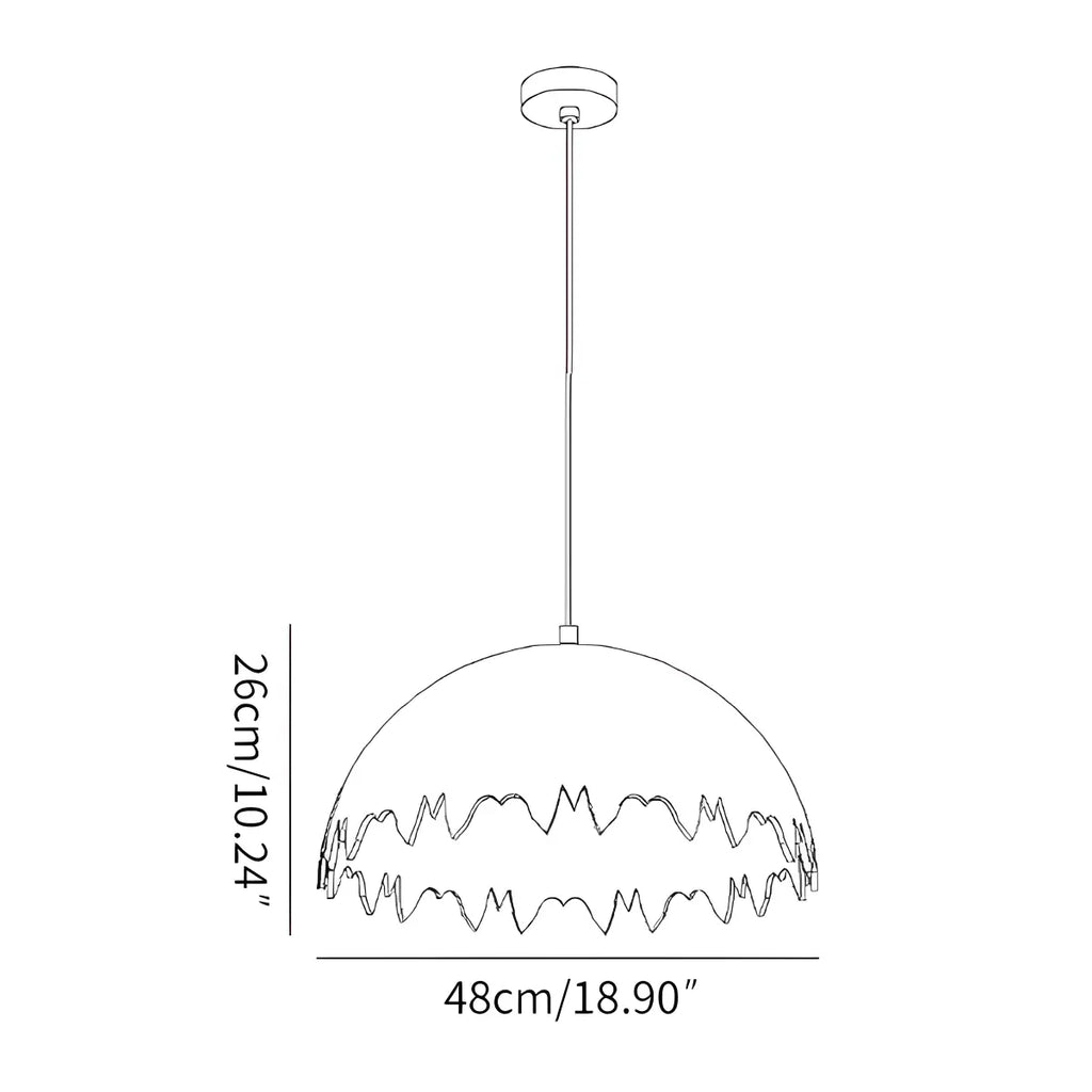 Eggshell Acoustic Pendent Light for Office
