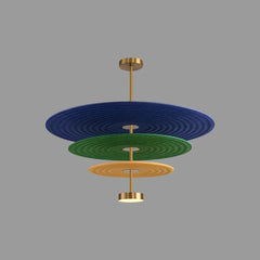 Three Layer Disk Acoustic Chandelier